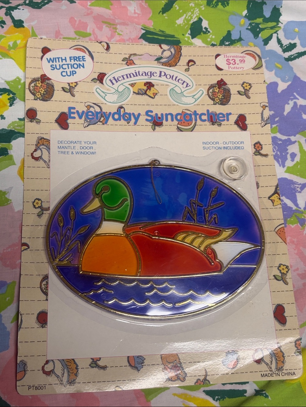 Vintage Hemitage Pottery Suncatcher